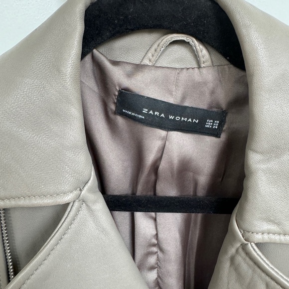 ZARA | Lambskin leather jacket - Picture 2 of 3